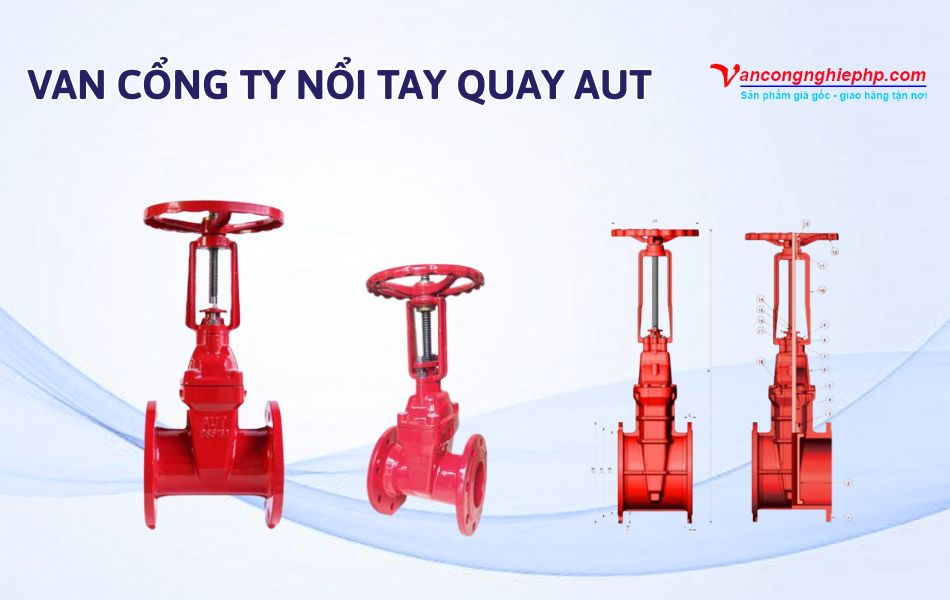 Van cổng ty nổi tay quay AUT