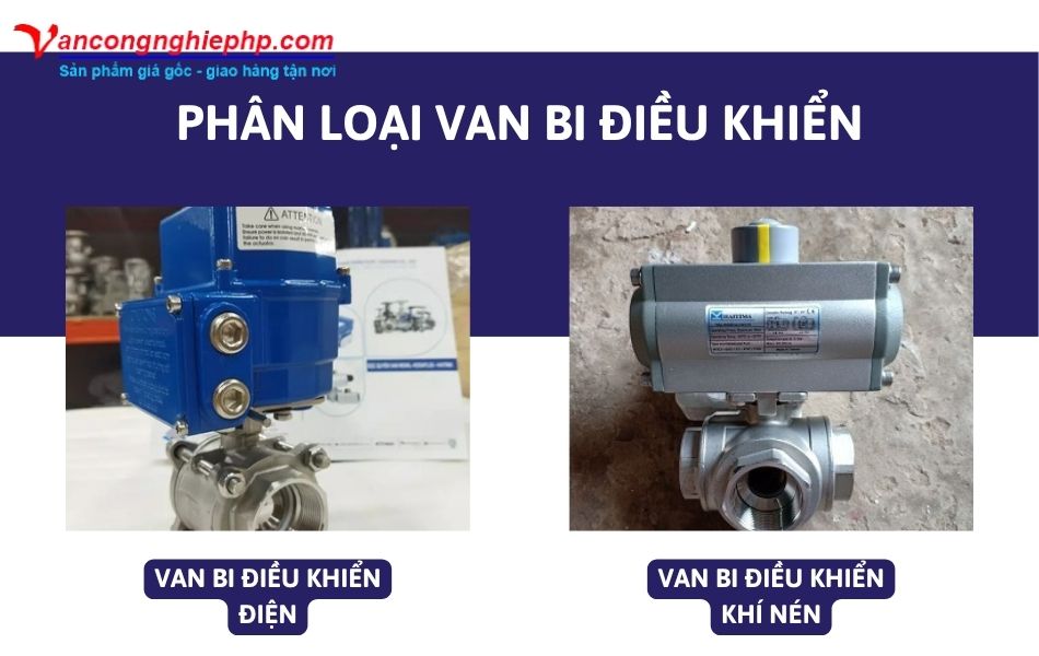 phân loại van bi điều khiển phổ biến