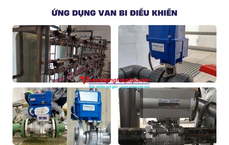 ứng dụng van bi điều khiển