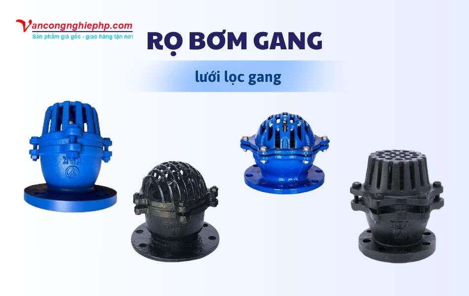 rọ bơm gang lưới lọc gang