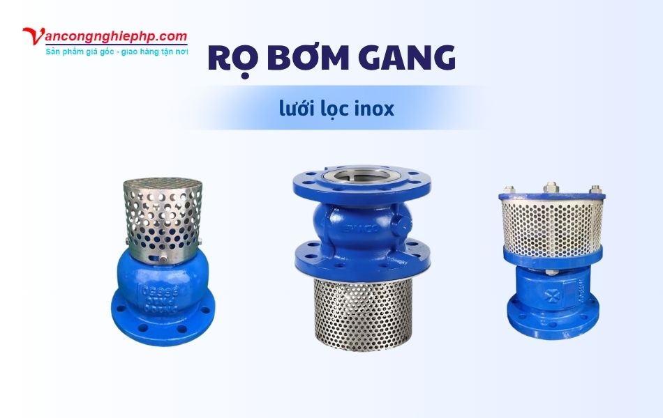 rọ bơm gang lưới lọc inox