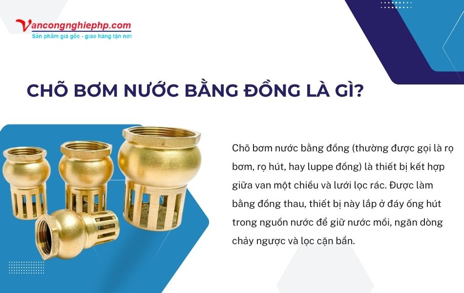 chõ bơm nước bằng đồng là gì