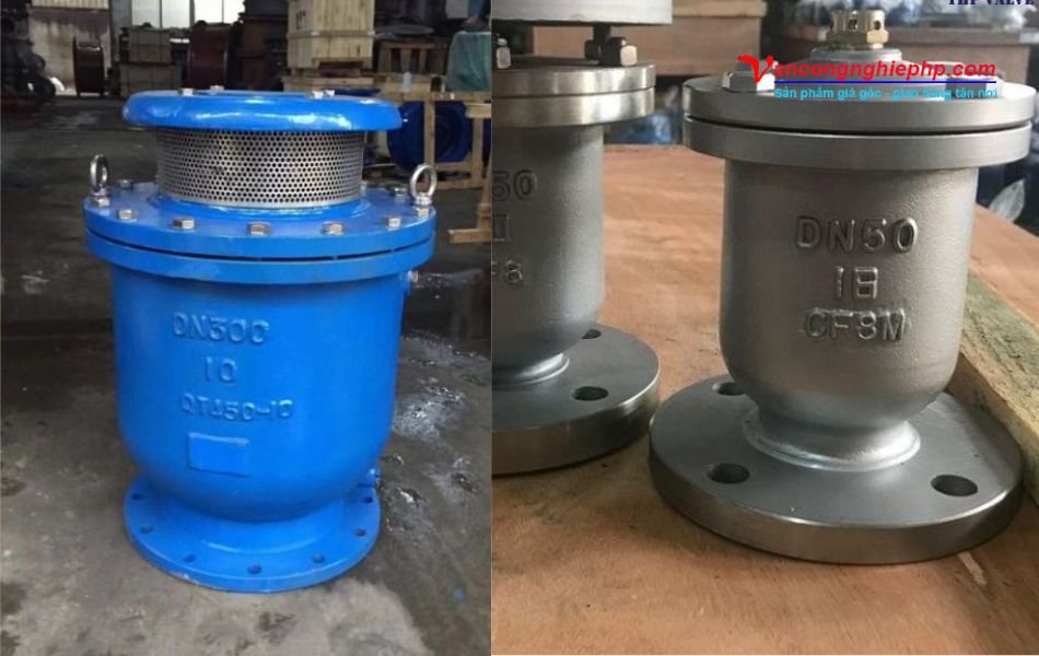 hình ảnh thực tế van xả khí mặt bích