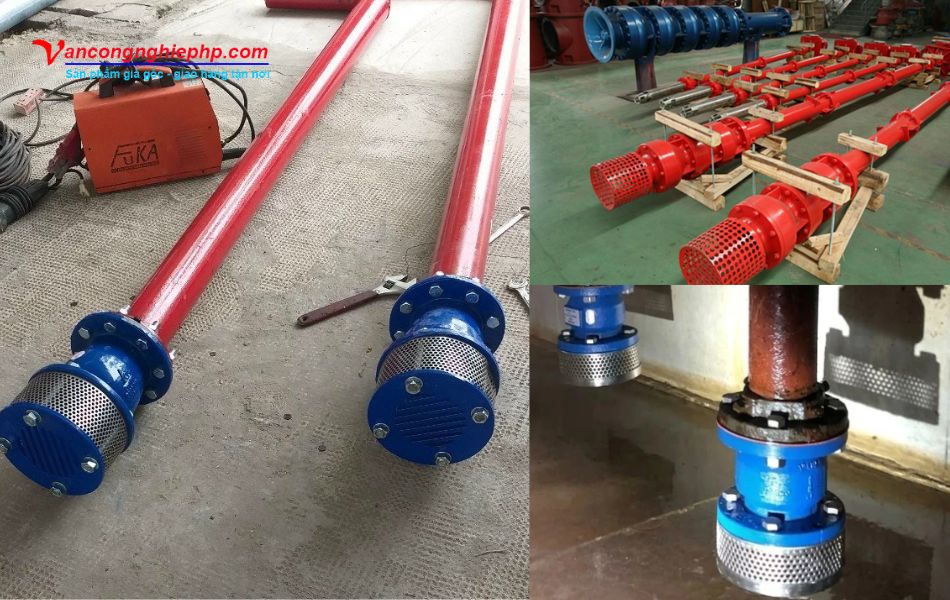 lắp đặt và sử dụng rọ bơm gang