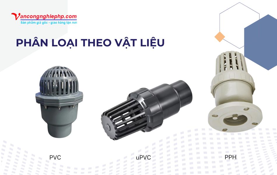 Phân loại rọ bơm nhựa theo vật liệu chế tạo