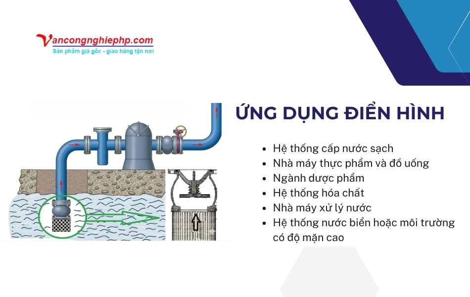 ứng dụng rọ bơm inox