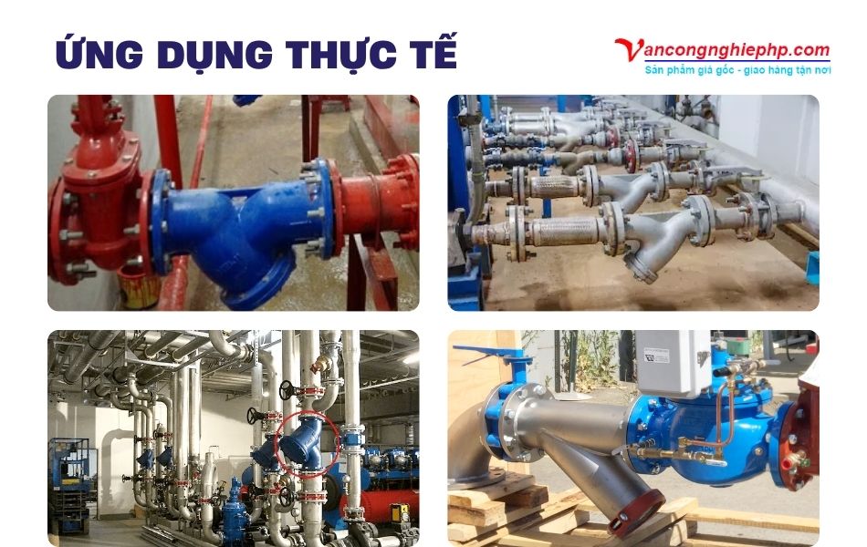 ứng dụng thực tế y lọc mặt bích