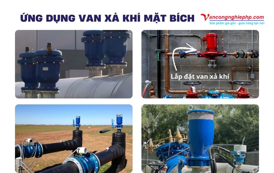 ứng dụng van xả khí mặt bích