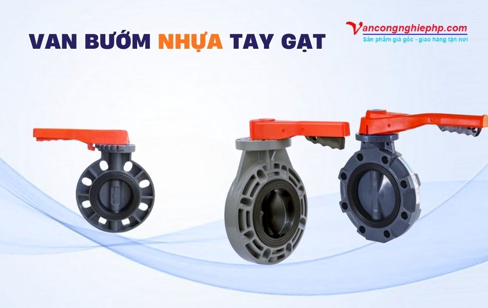 van bướm nhựa tay gạt