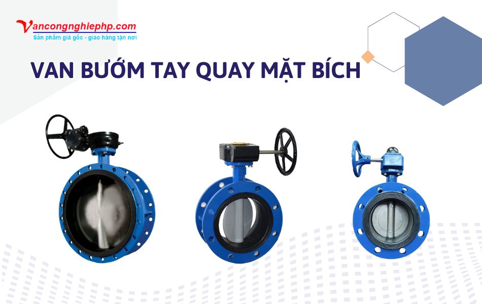 van bướm tay quay mặt bích