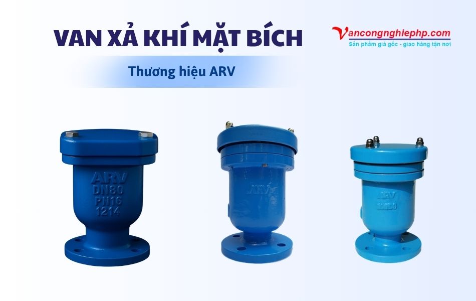 van xả khí mặt bích thương hiệu arv