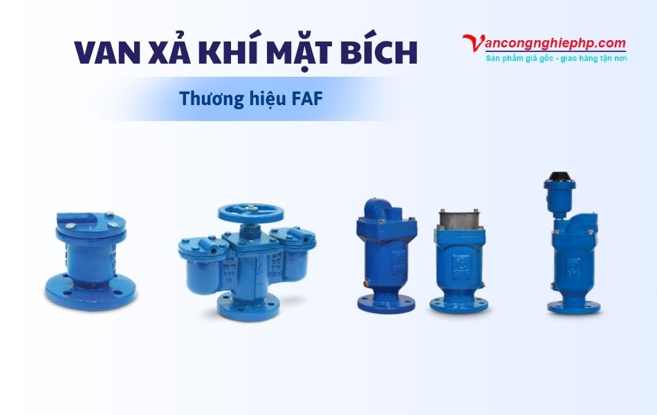 van xả khí mặt bích thương hiệu FAF