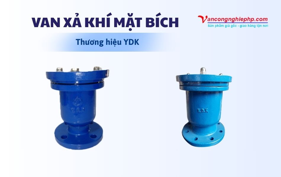 van xả khí mặt bích thương hiệu YDK