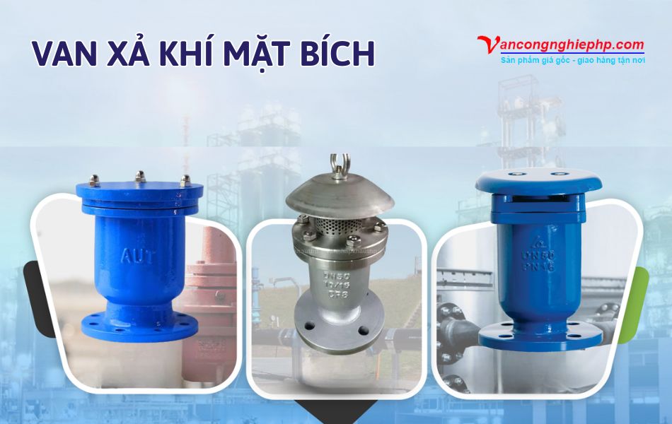 van xả khí mặt bích