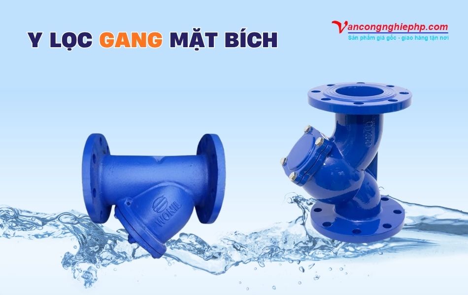 y lọc gang mặt bích