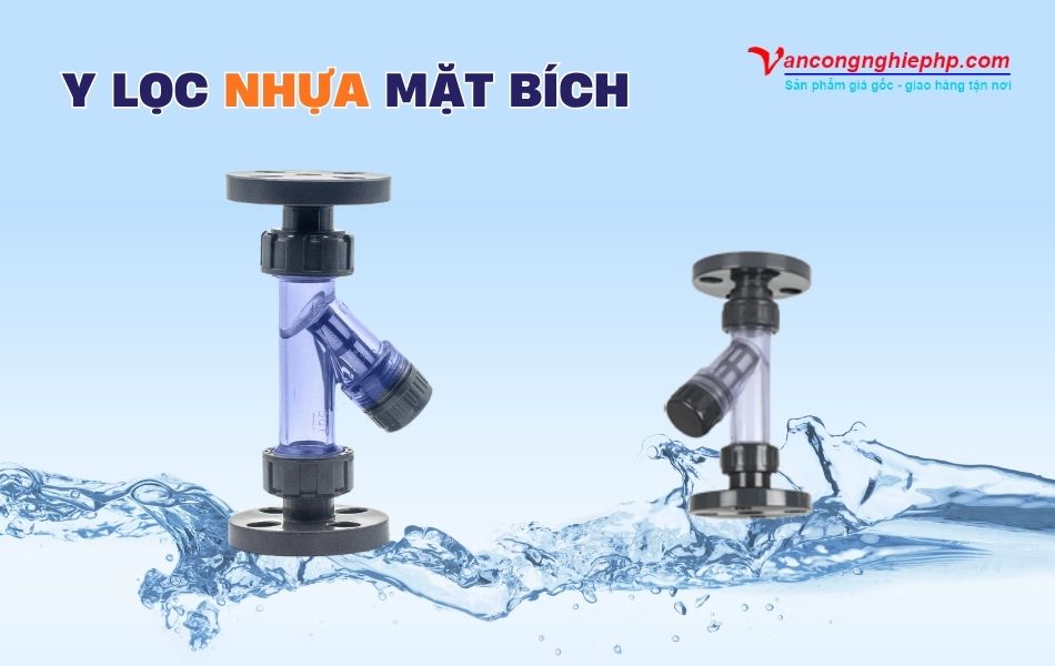 y lọc nhựa mặt bích