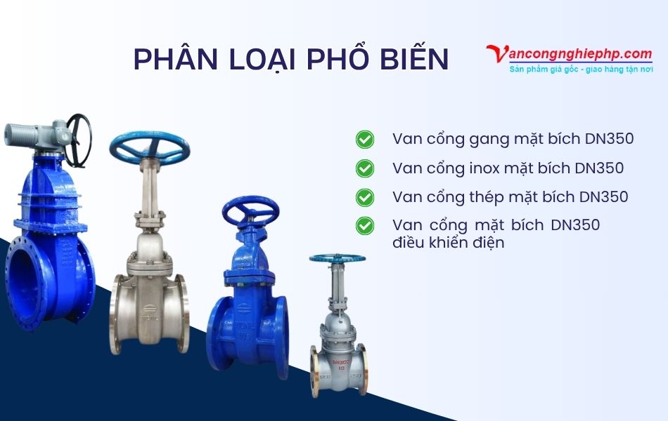 các loại van cổng bb dn350