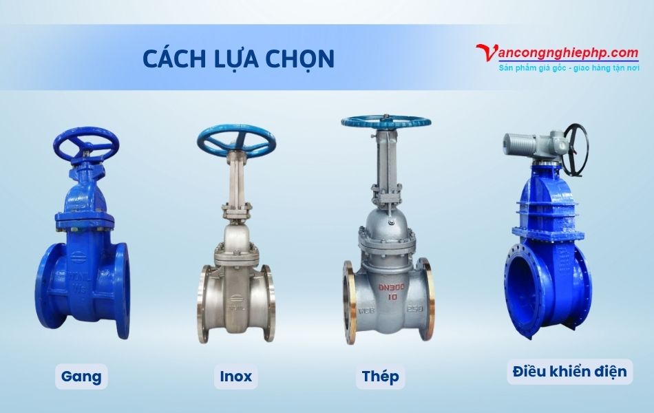 cách lựa chọn van cổng bb dn300