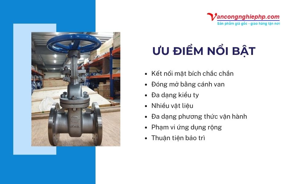 đặc điểm nổi bật van cổng bb dn100