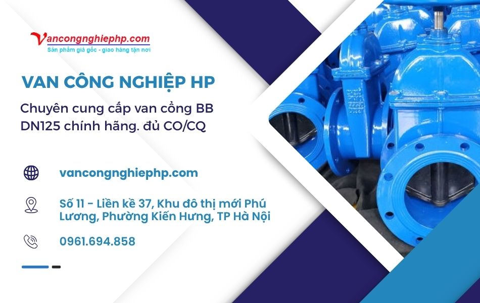 địa chỉ mua van cổng bb dn125 chính hãng