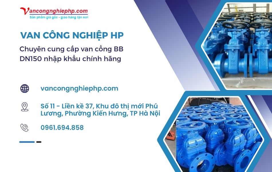 địa chỉ mua van cổng bb dn150