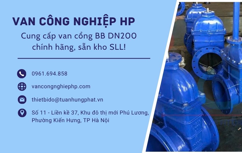 mua van cổng bb dn200 chính hãng ở đâu