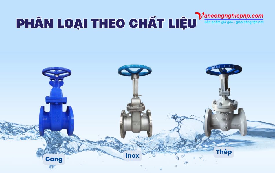 Phân loại van cổng BB DN125 theo chất liệu