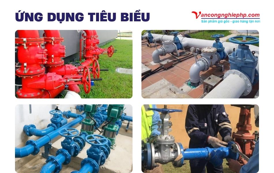 ứng dụng van cổng bb dn150