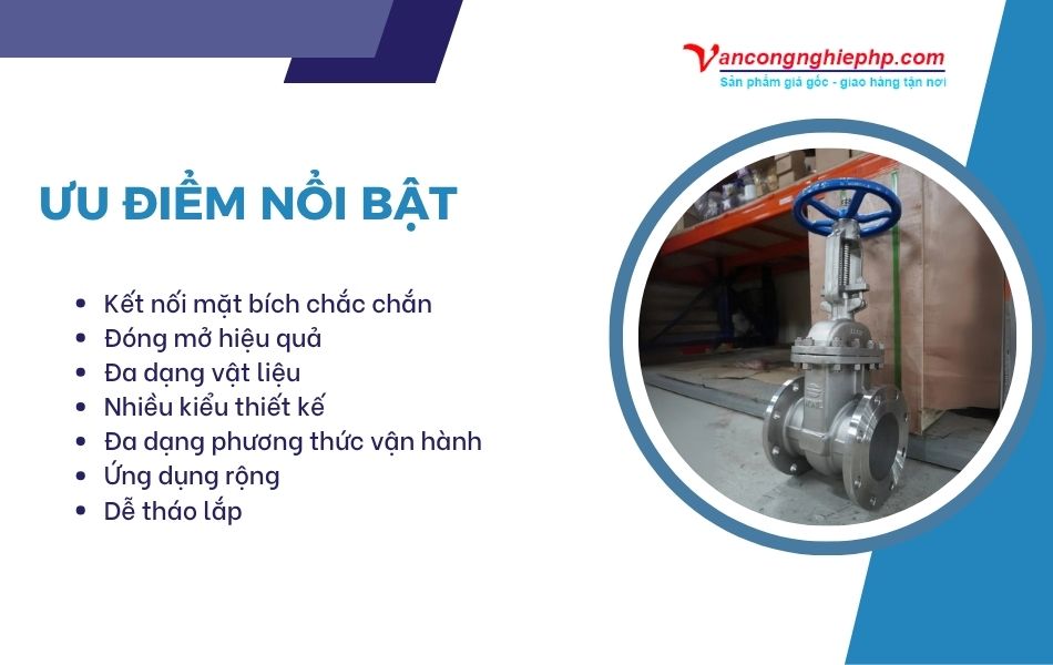 ưu điểm nổi bật van cổng bb dn150