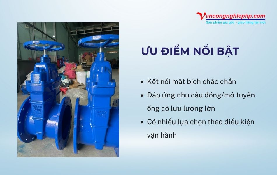 ưu điểm nổi bật van cổng bb dn300
