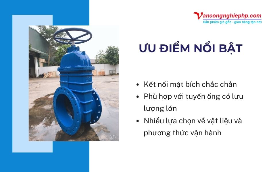ưu điểm nổi bật của van cổng bb dn350