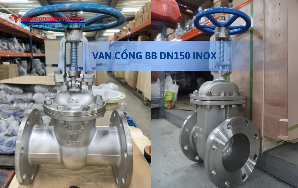 Van cổng BB DN150 inox